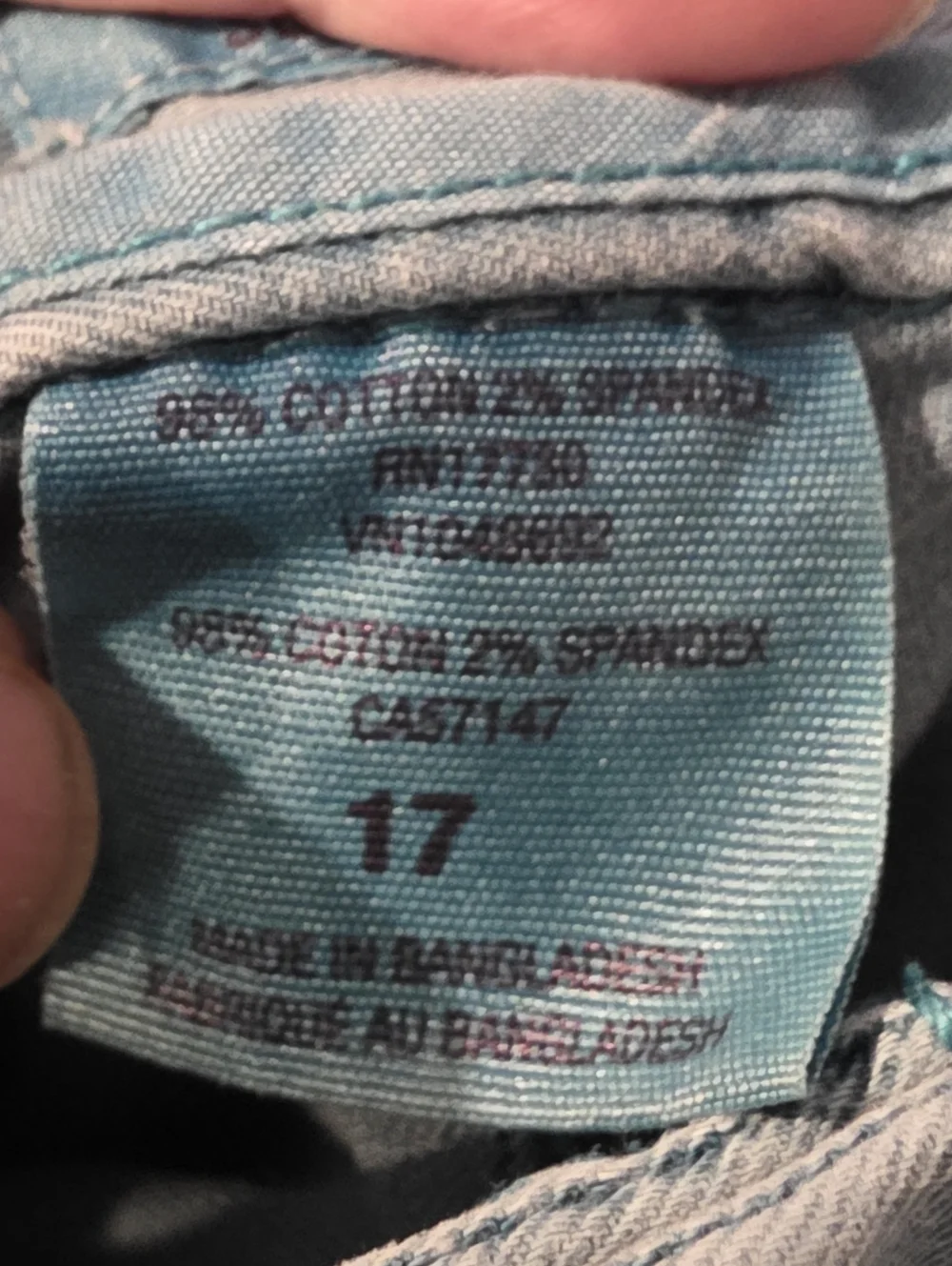 Mossimo Supply Co. Light Blue Low Rise Women's Short Shorts Size 17